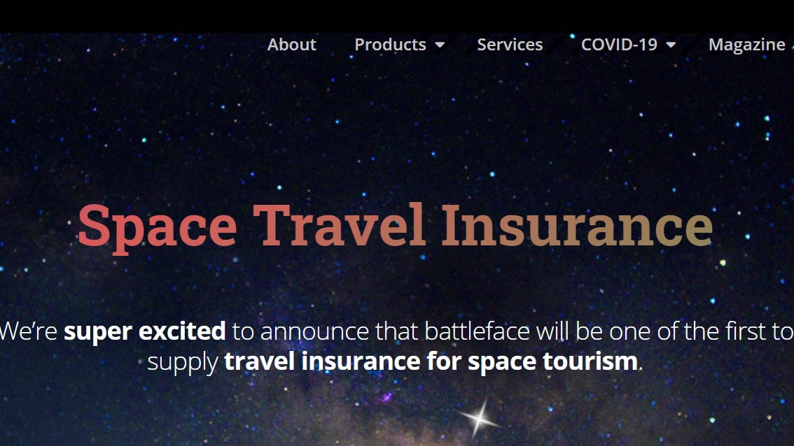 Battleface to offer travel insurance for space tourism - News