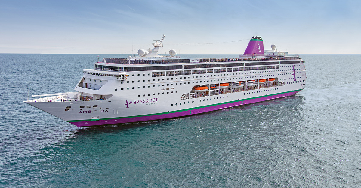 Ambassador Cruise Line to return to Port of Tyne for fourth summer