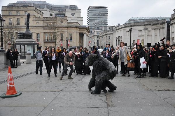 Ugandan Tourism Board plonks Gorilla in Trafalgar Square