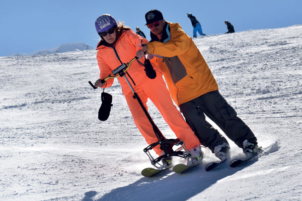 Accessible skiing for clients with disabilities