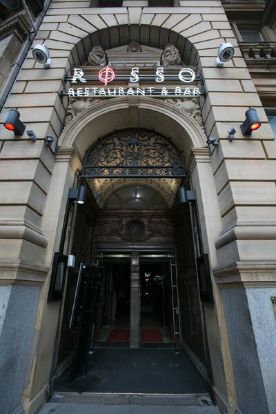 Rosso Restaurant, Spring Gardens Manchester (owned by Rio Ferninand) the venue for the Sardinian event and Manchester flight launch party.jpg