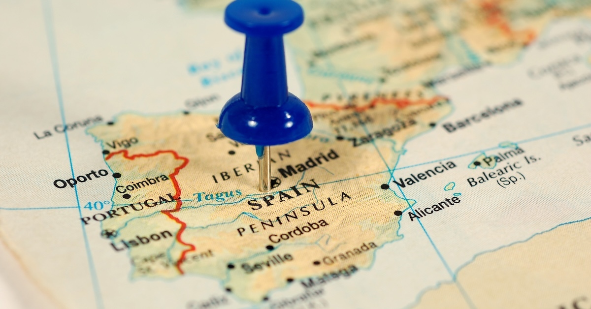 SpainPortugalIberiaMapShutterstock 16699699