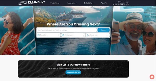 Paramount Cruises introduces new website to enable product expansion 