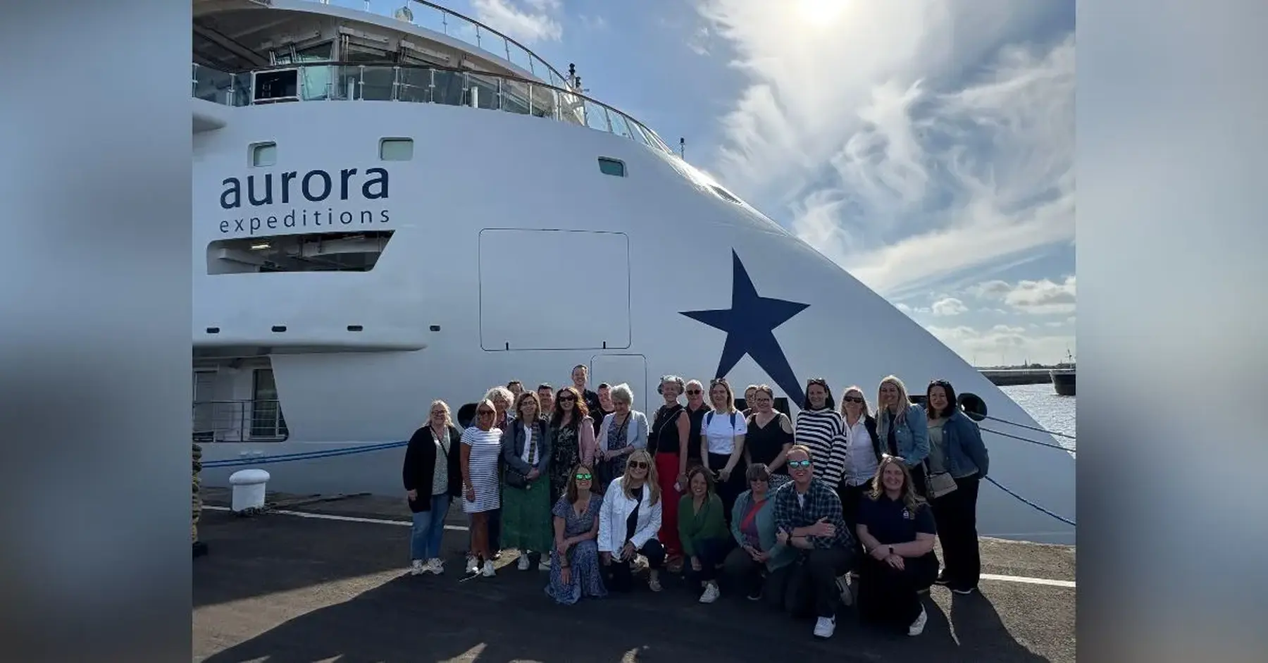AE Expeditions Greg Mortimer ship visit. Resized
