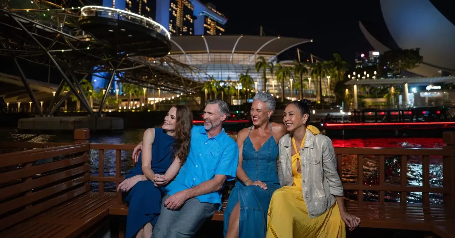 Azamara Cruises Owns The Night. Passengers on Singapore rive