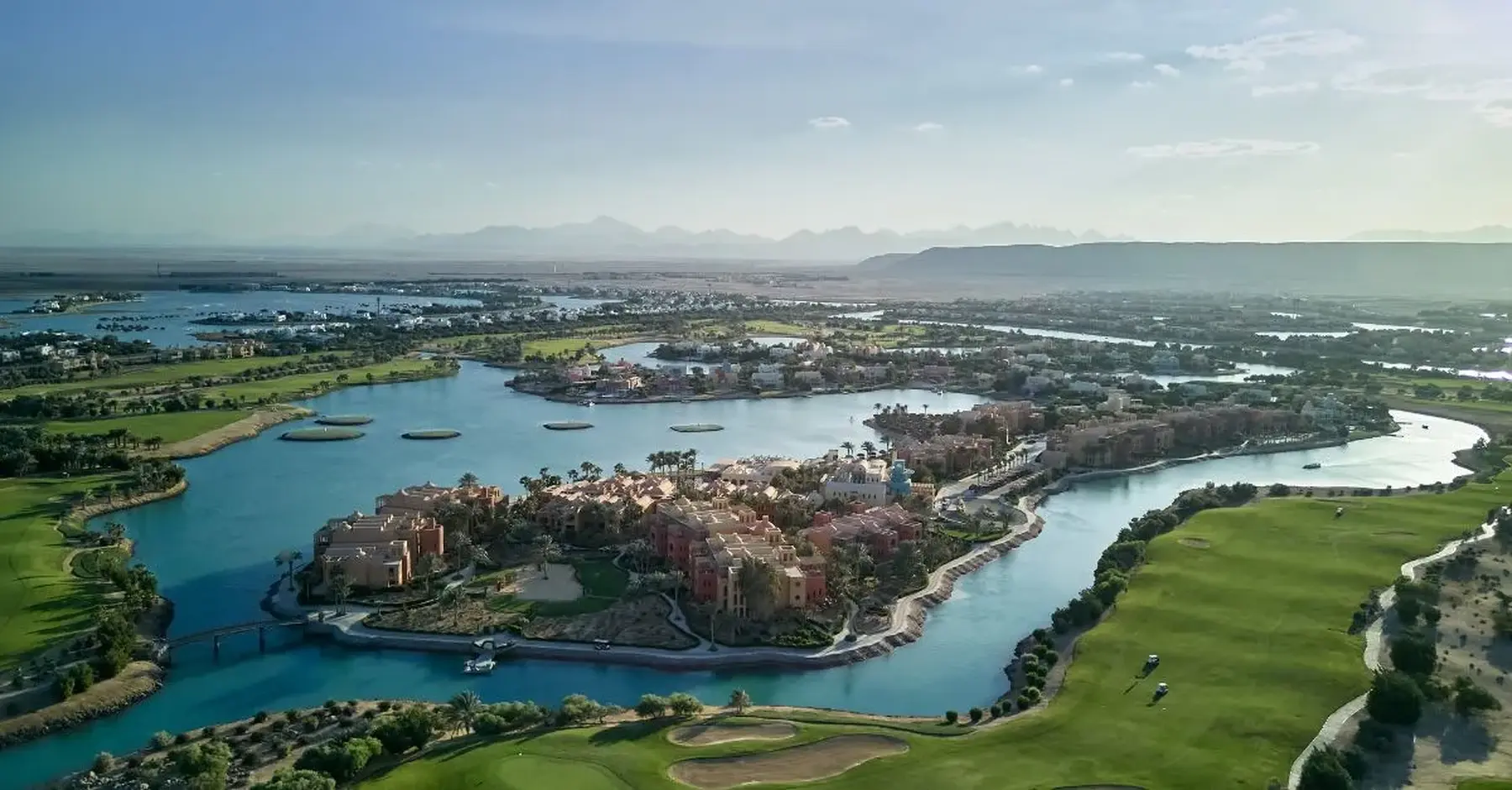 El Gouna Red Sea Aerial Shot. Resized