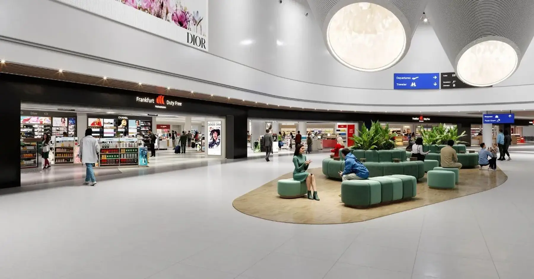 frankfurt airport terminal 3 retail photo