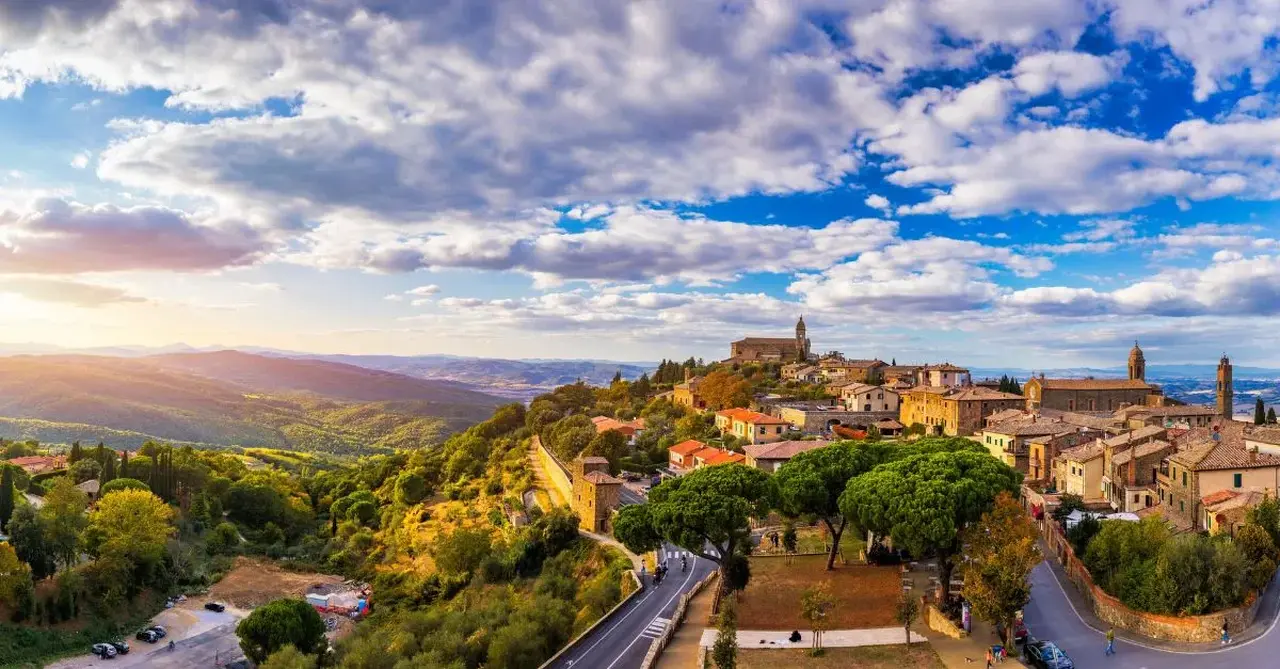Montecino in tuscan hills shutterstock