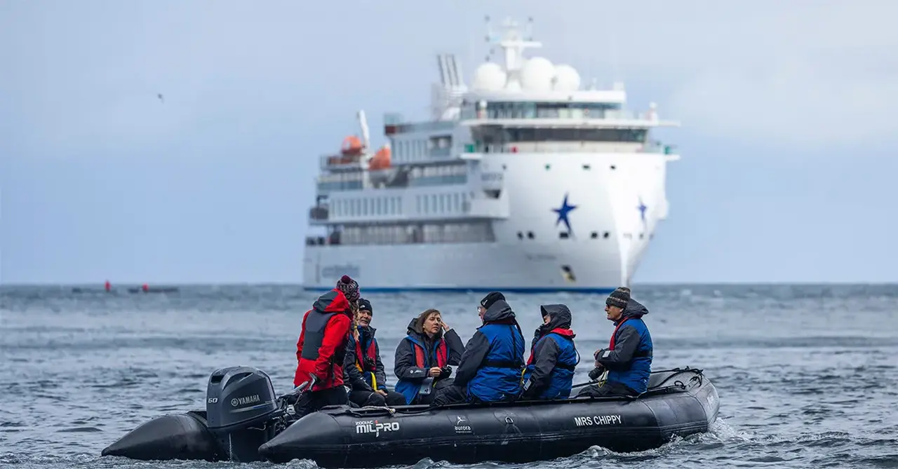 Out i the Zodiacs on the Island of Noss Credit Adrian Wlodarczyk