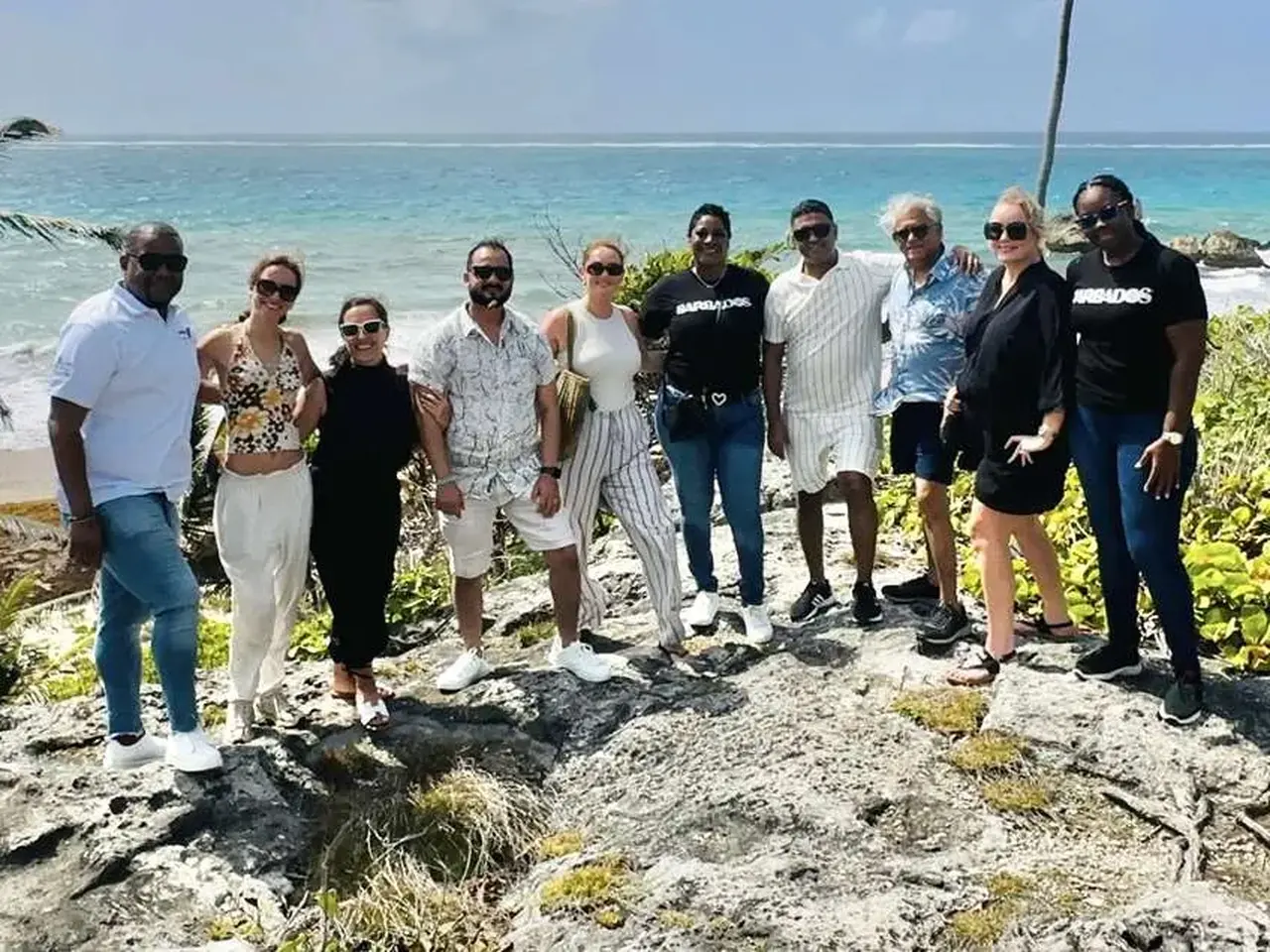 Agents enjoyed the Barbados coastline