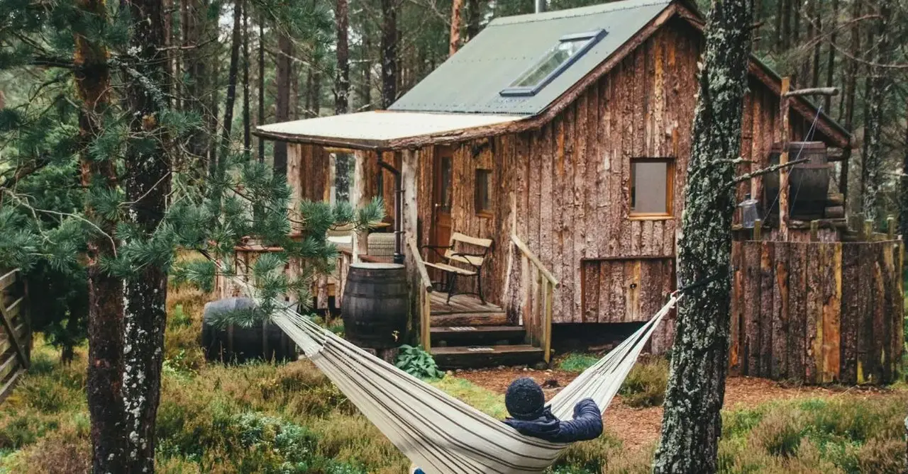 Cabin in Aviemore Cairngorms national park VisitBritain Ja