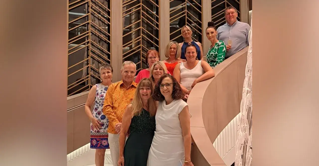 Fred Olsen Travel agents on Oceania Allura. Resized