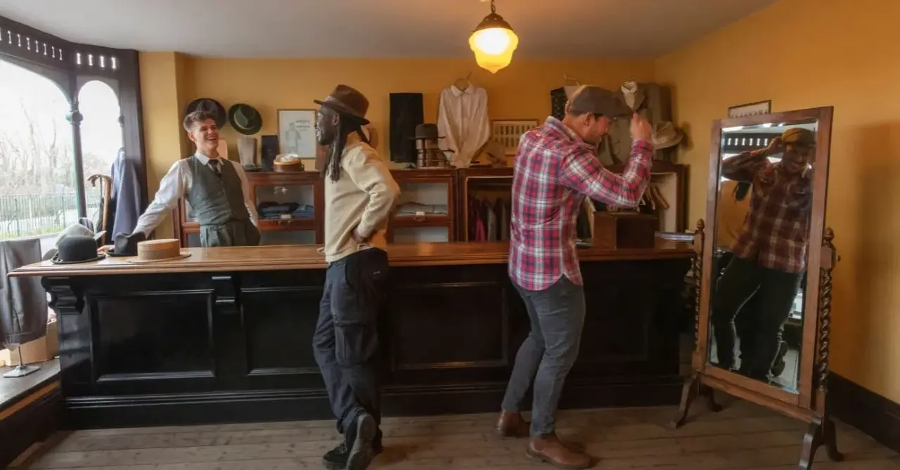 1940s menswear shop at Black Country Living Museum / VisitBritain/Rod Edwards