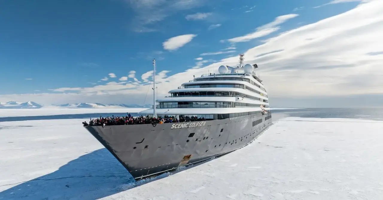 Scenic Eclipse II Ross Island East Antarctica. Credit Nush F