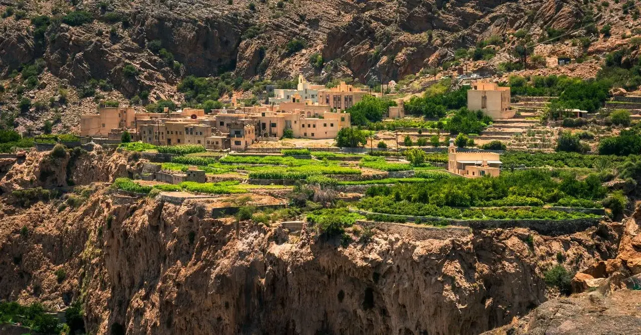 Jebel Akhdar or Green Mountain in Oman shutterstock 2492234001