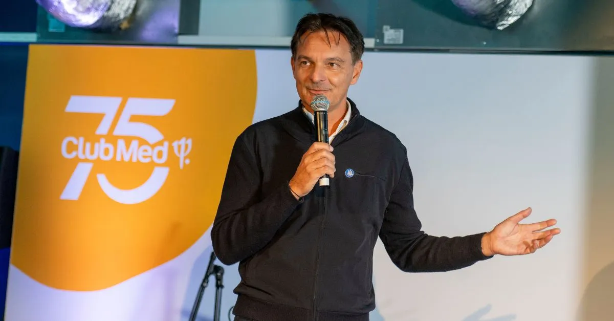 Club Med president Stephane Maquaire at 75th anniversary event Club Med president Stephane Maquaire at 75th anniversary event