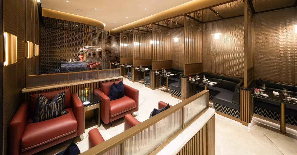 concorde dining room in british airways new dubai lounge 44640