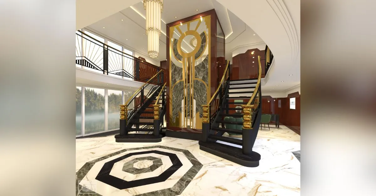 Uniworld SS Marlene Lobby