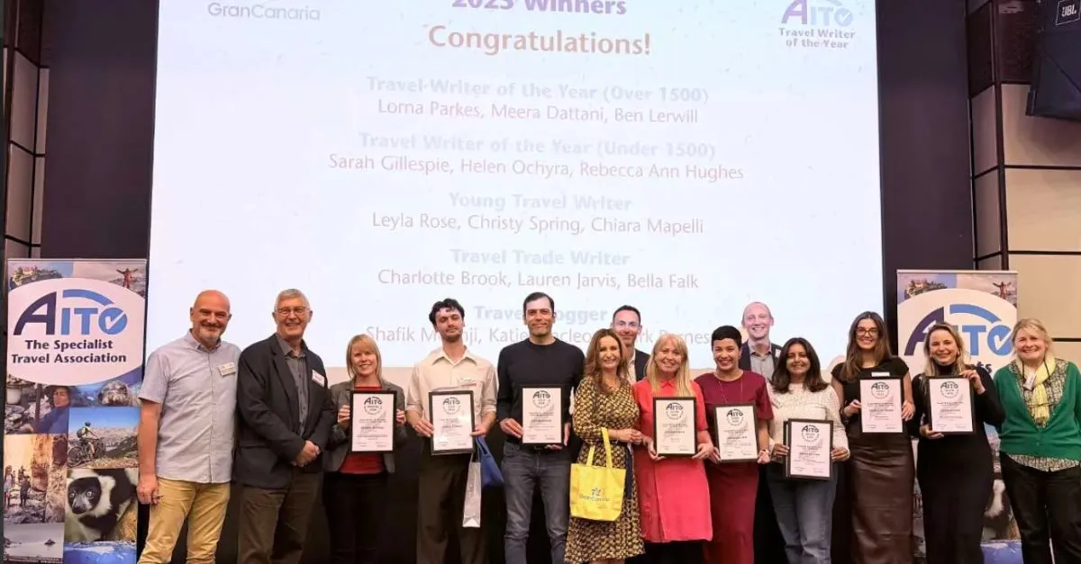 Aspire writer earns top prize at Aito Travel Writer of the Year awards