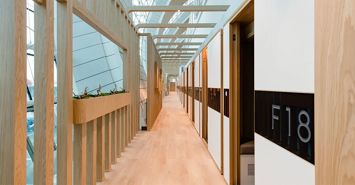 Sleepover Dubai Concourse B Corridor