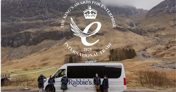 Rabbie’s reinforces sustainability commitment after receiving King’s enterprise award