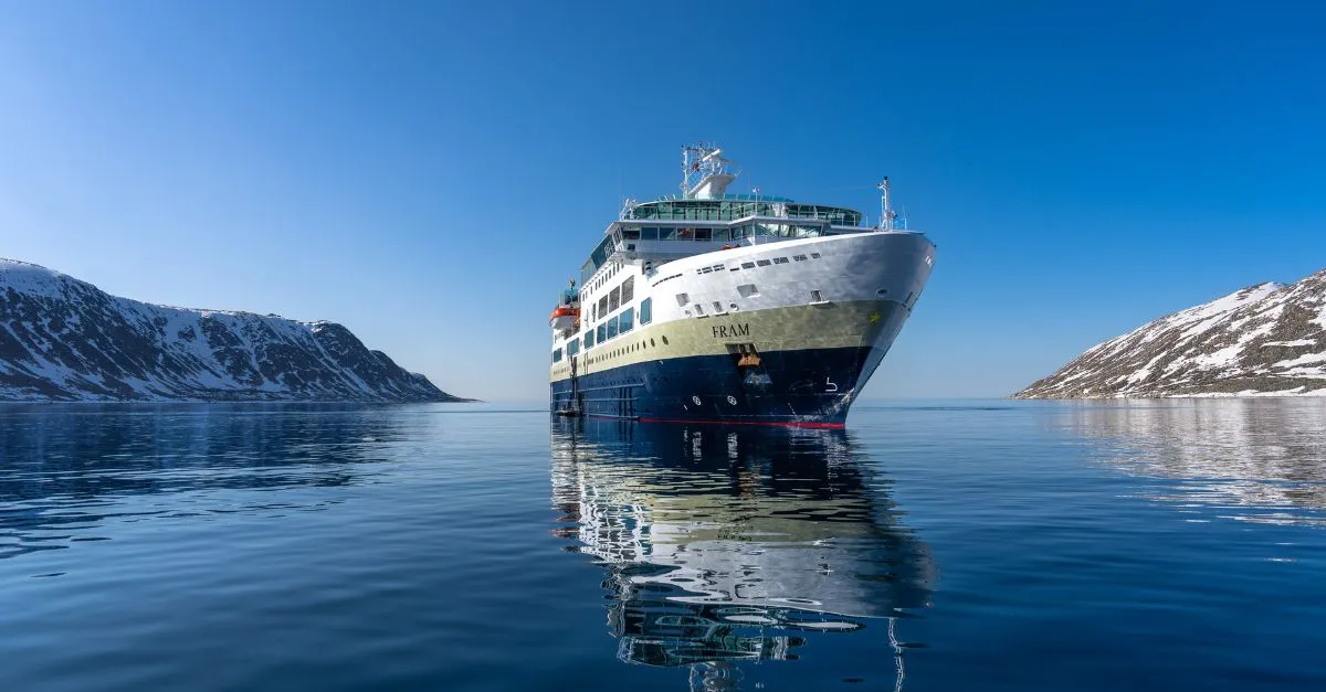 MS Fram in Svalbard Nordaustlandet Chermsideoya MS Fram HX 4