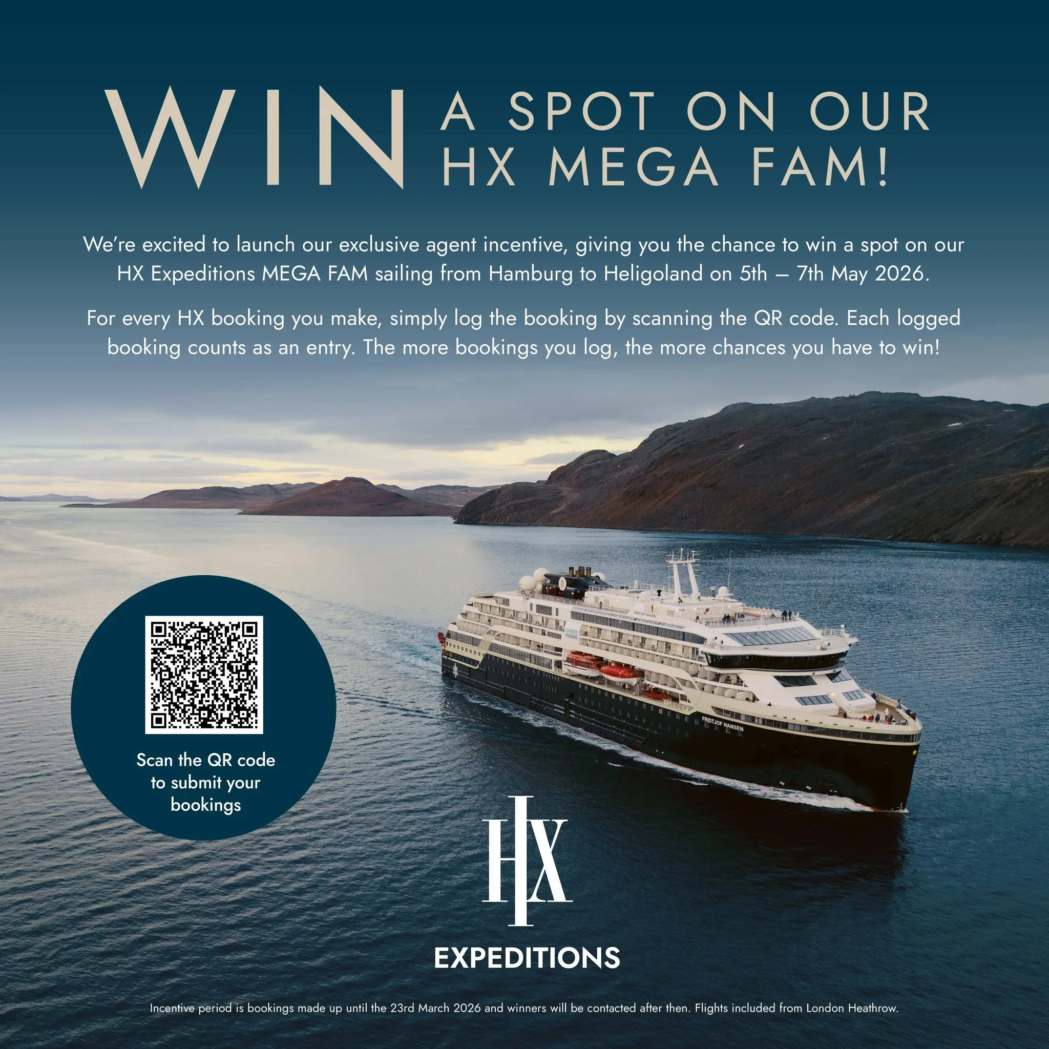 HX Expeditions: Win a place on HX Expeditions MEGA FAM!