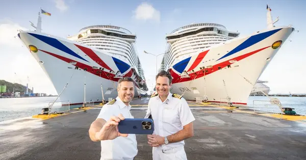 Largest P&amp;O Cruises ships make rare joint call in Caribbean&nbsp;
