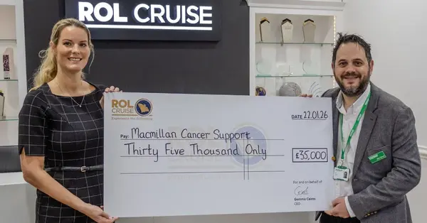 ROL Cruise donates &pound;35k to Macmillan Cancer Support