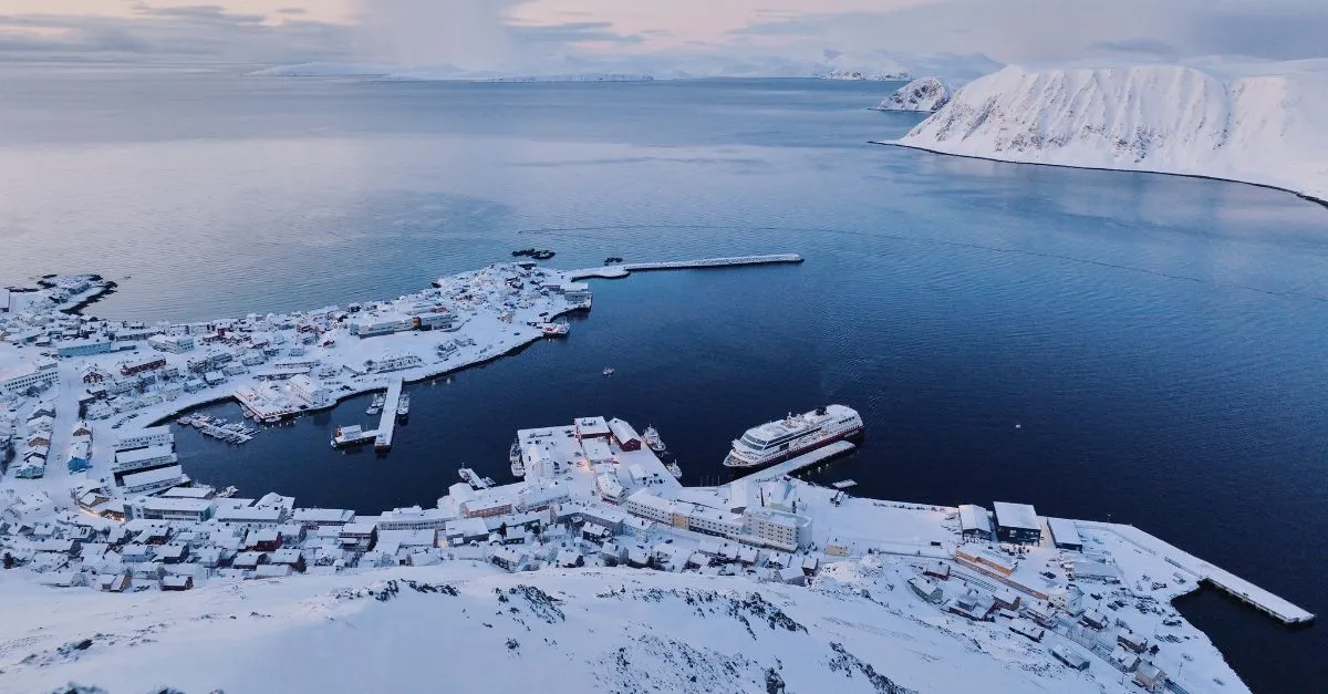 Hurtigrutens MS Trollfjord in Northern Norway Photo Kristi