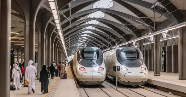 سجلت خطوط السكك الحديدية السعودية رقماً قياسياً بلغ 14 مليون مسافر في عام 2025