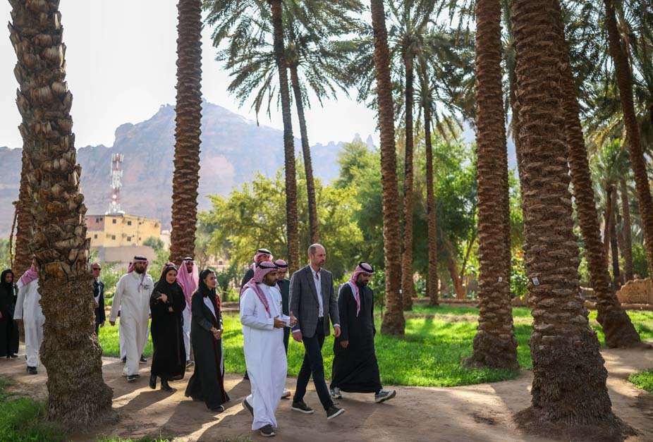 Prince William in AlUla desert