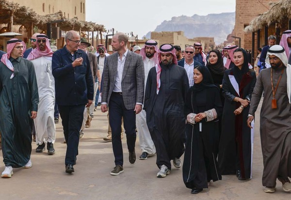 Prince William in AlUla desert
