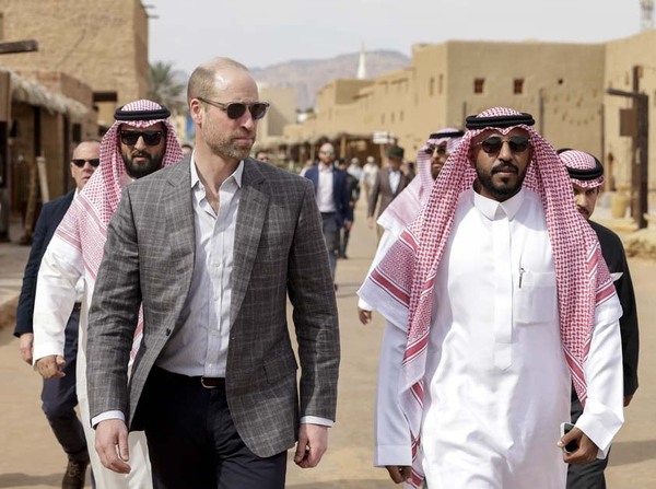 Prince William in AlUla desert