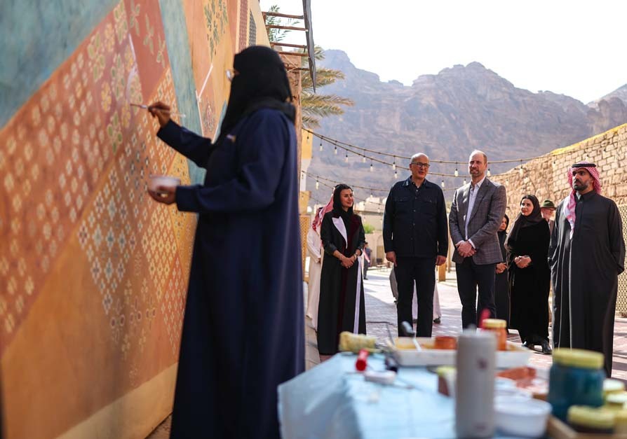 Prince William in AlUla desert
