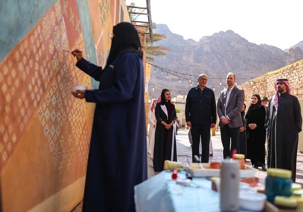 Prince William in AlUla desert
