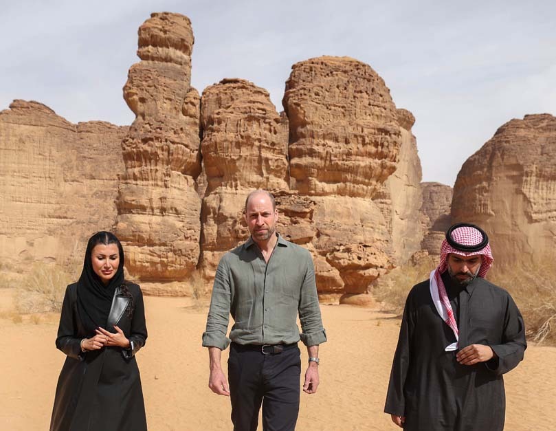 Prince William in AlUla desert