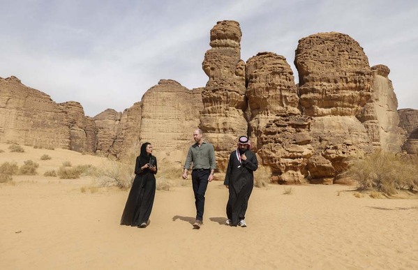 Prince William in AlUla desert