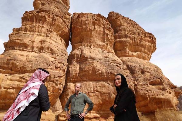 Prince William in AlUla desert