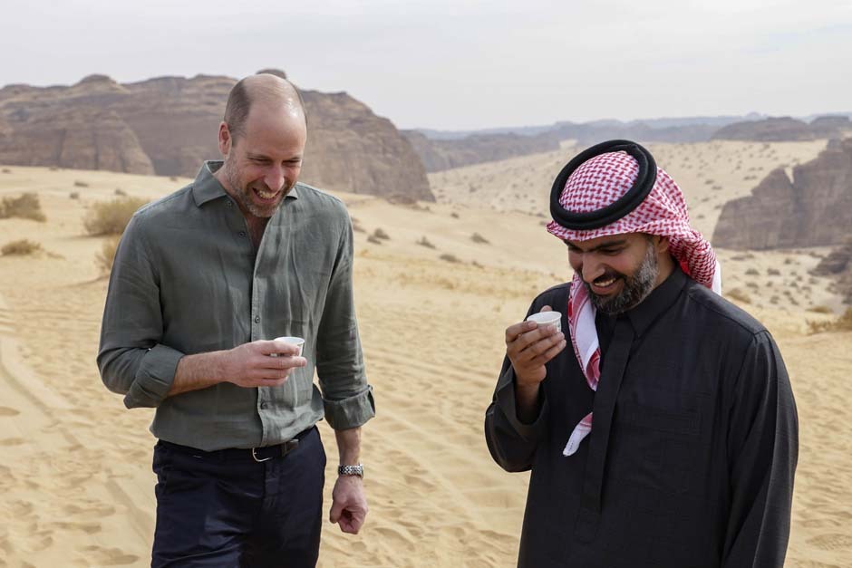 Prince William in AlUla desert