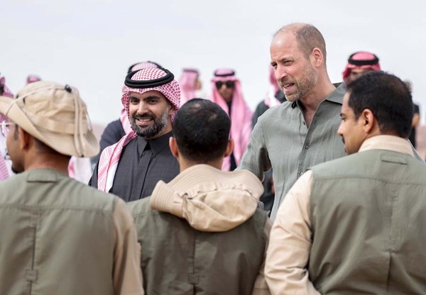 Prince William in AlUla desert