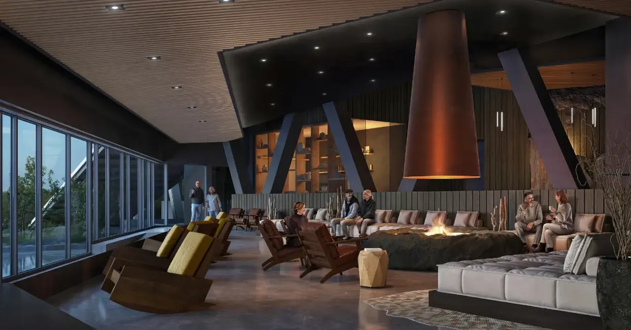 The Cormorant at 55 South fireplace lounge silversea cruises