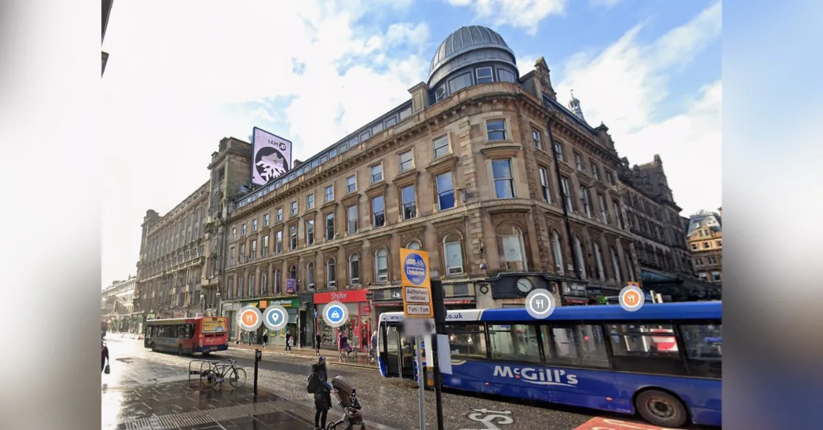 The fire-ruined building, pictured pre-blaze in December 2020. Photo: Google Maps