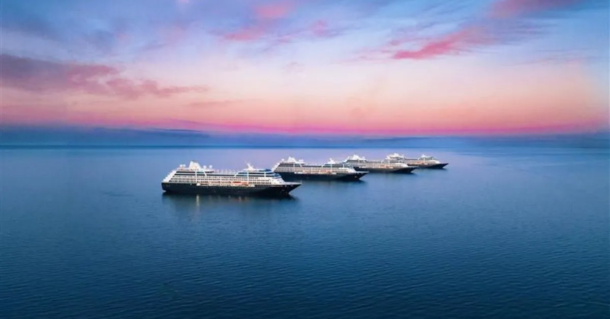 Azamara fleet aerial. Credit Koper