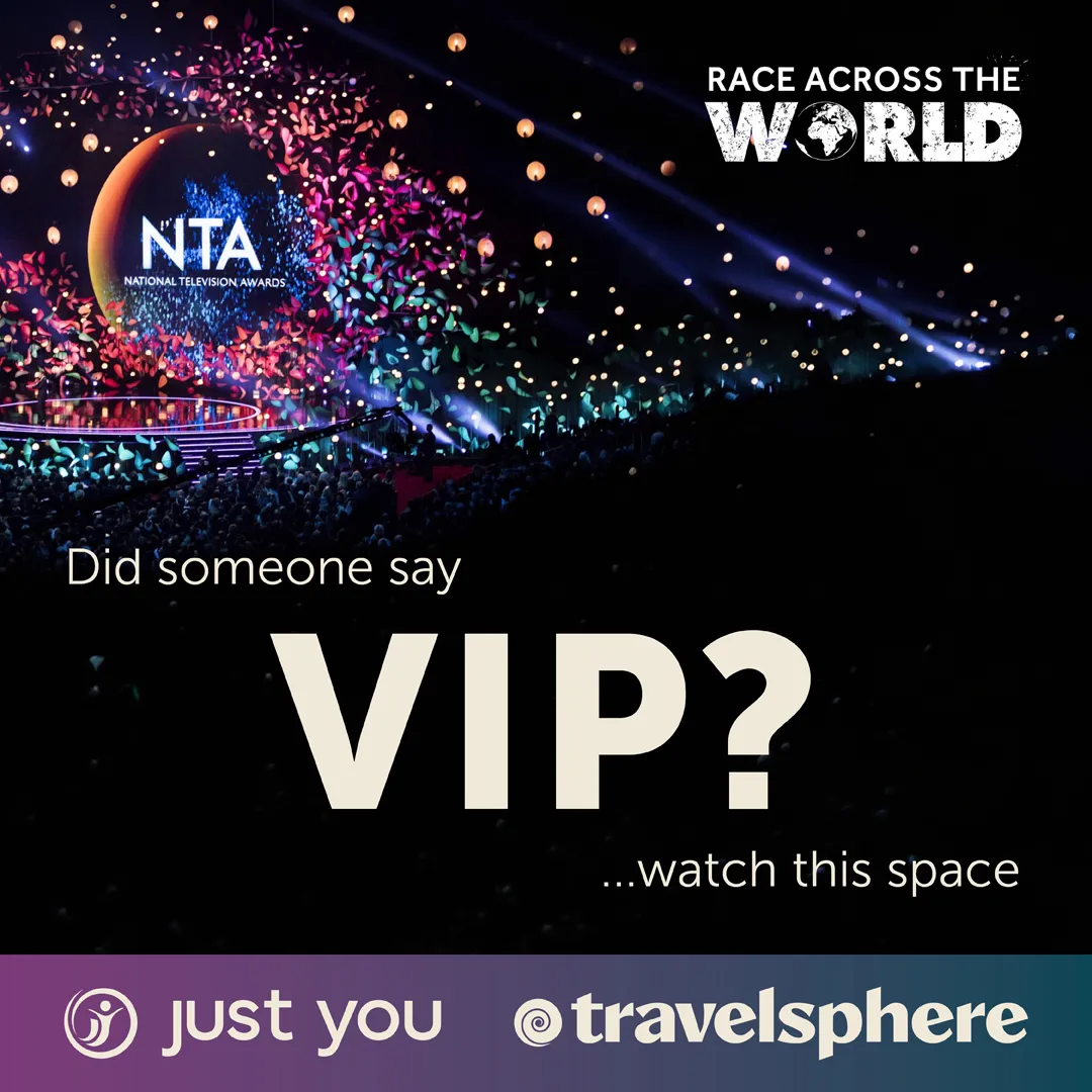 Travelsphere and Just you: Win VIP tickets to the NTAs