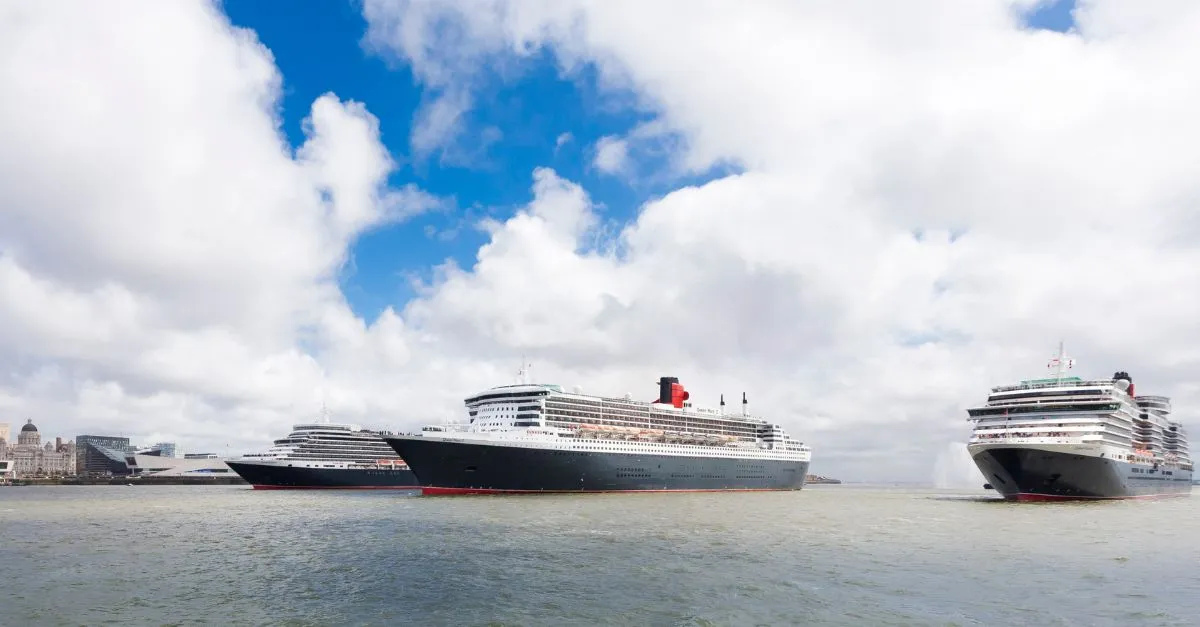 Cunard ship reunion 2015 Queen Mary 2 Queen Elizabeth and Qu
