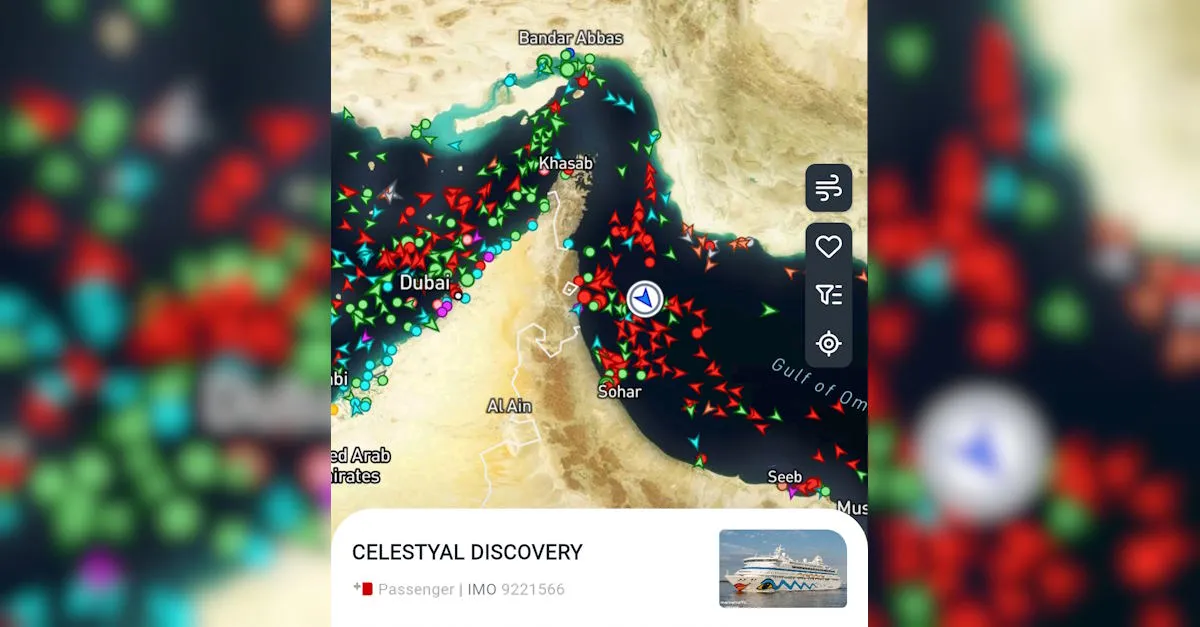 Celestyal Discovery passes Strait of Hormuz as line begins repositioning