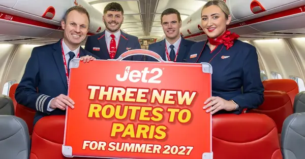 Jet2 opens trio of new routes to Paris