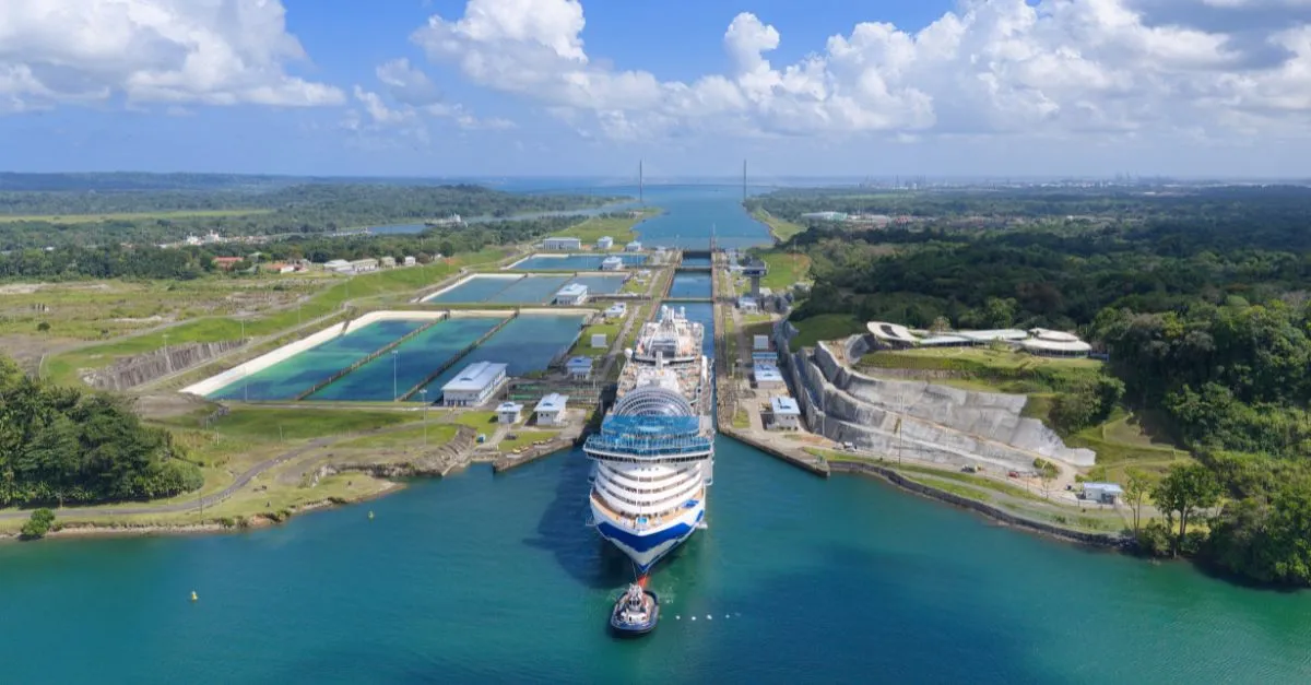 Newest Princess Cruises ship makes Panama Canal debut