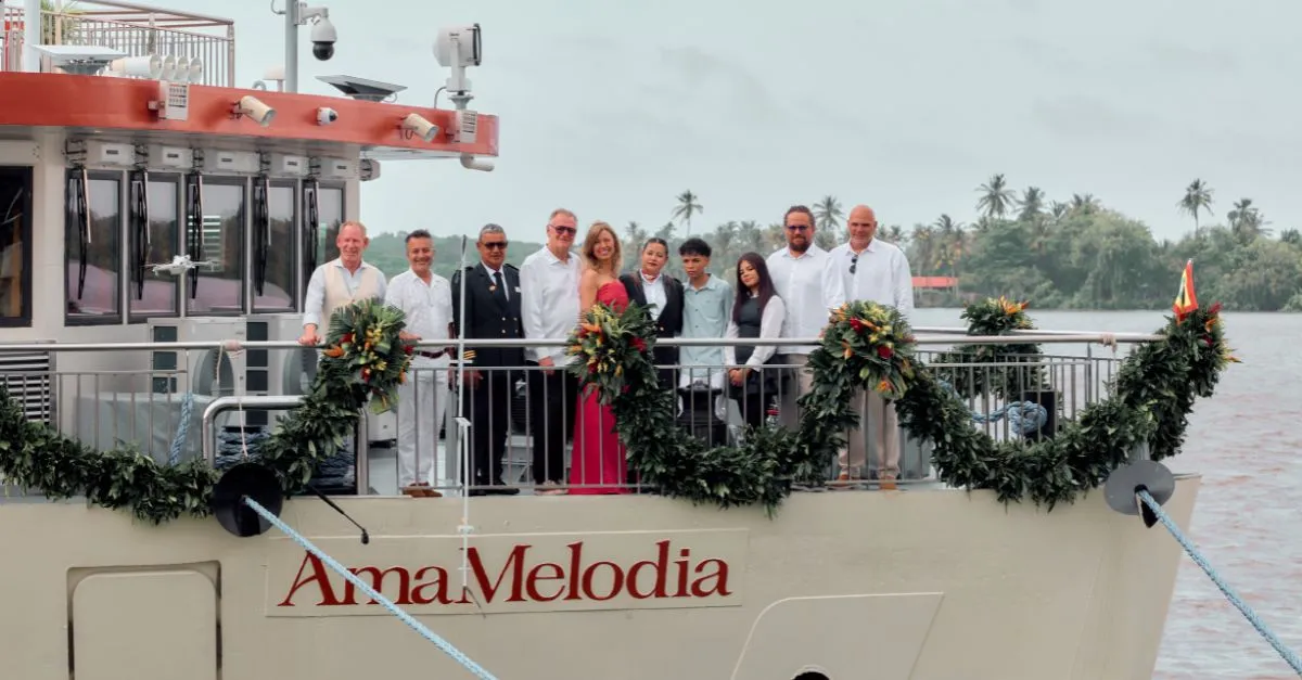 AmaWaterways christens second Colombia river ship